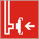 Знак по ГОСТ 12.4.026-2015: F08 Пожарный сухотрубный стояк