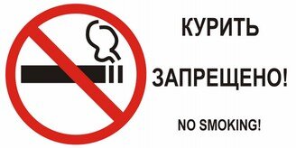 Знак ЗЗ-193 "Запрет курения" (комбинированный)