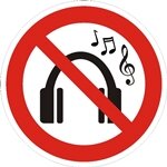 Знак ЗЗ-194 "Слушать музыку запрещено"